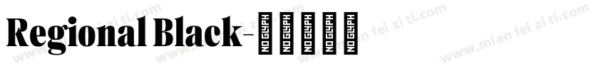 Regional Black字体转换